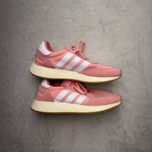 Adidas Sneakers Womens 8.5 Pink I-5923 Iniki Runner Boost Low Top Suede B37971